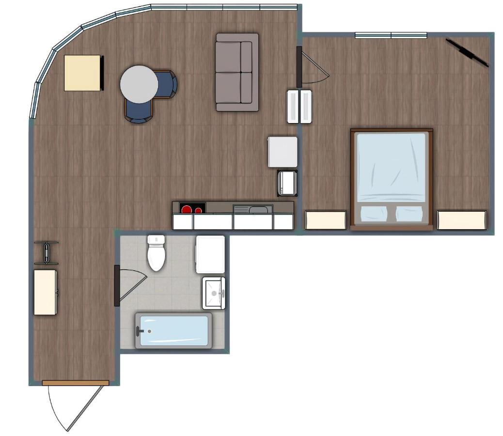 Gagarin Plaza Design Apartment 敖德萨 外观 照片